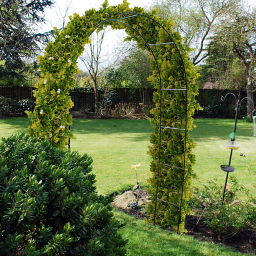Apsidă de Grădină din Metal în Culoare Verde 140x38x240cm