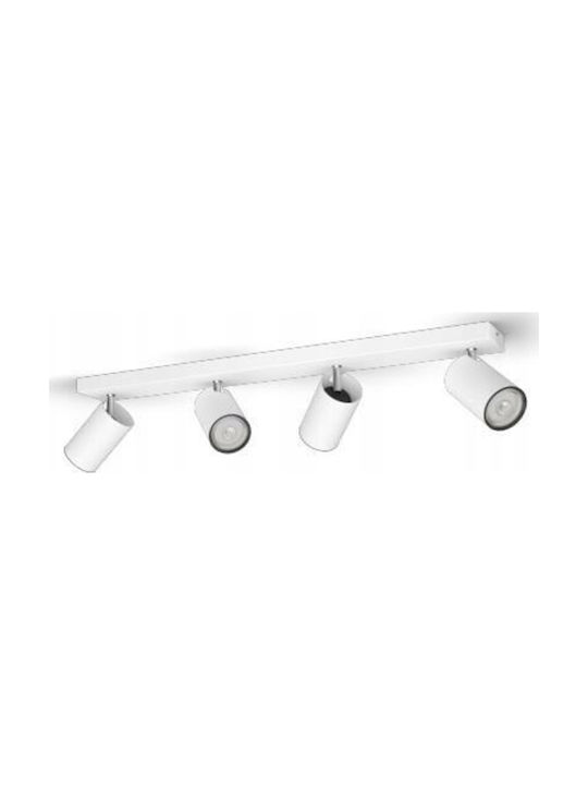 Philips Spot with 4 Lights and with Socket GU10 in White Color