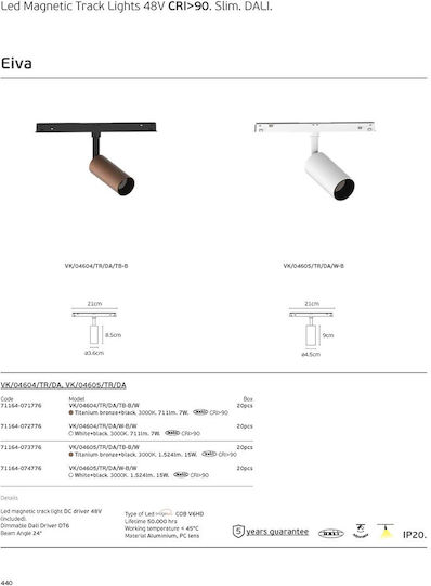 VK Lighting Einzel LED Warmes Weiß Spot in Bronze Farbe