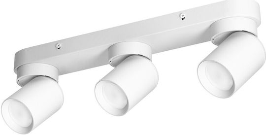 Orno Triple Spot with Socket GU10 in White Color