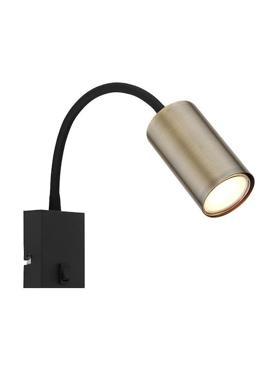 Globo Lighting Robby Μονό Σποτ με Ντουί GU10 σε Χρυσό Χρώμα