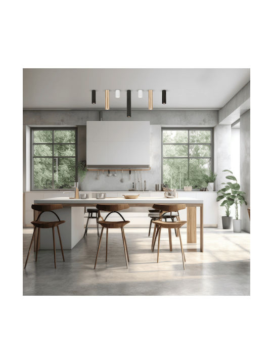 Eko Light Single Spot with Socket GU10 in Black Color