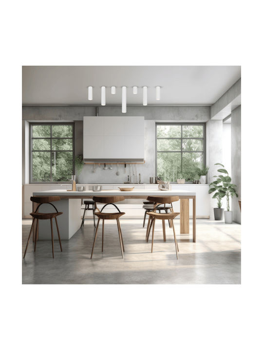 Eko Light Μονό Σποτ με Ντουί GU10 σε Λευκό Χρώμα