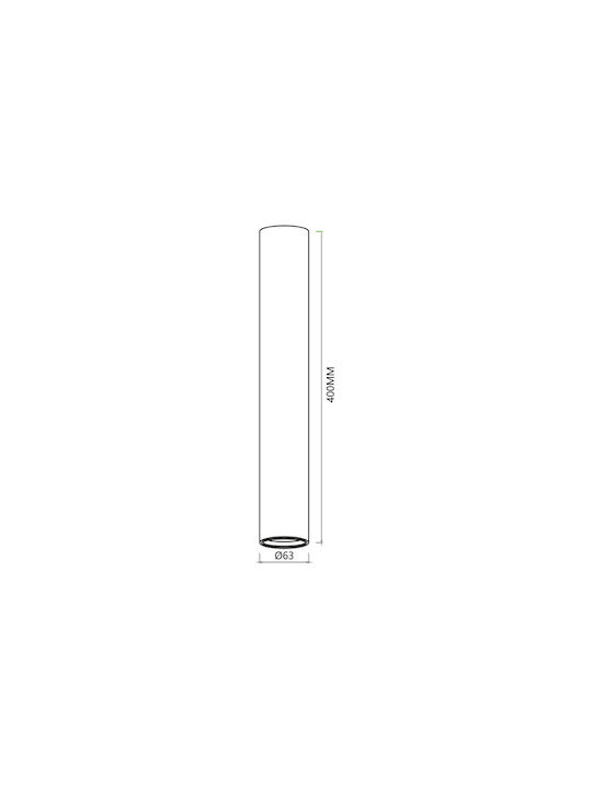 Eko Light Μονό Σποτ με Ντουί GU10 σε Λευκό Χρώμα