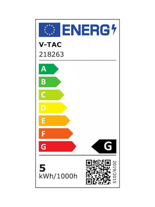 V-TAC Single LED Warm White Spot in White Color