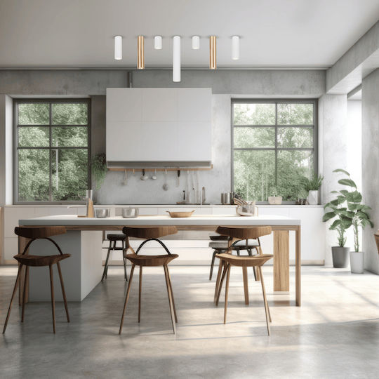 Eko Light Μονό Σποτ με Ντουί GU10 σε Χρυσό Χρώμα