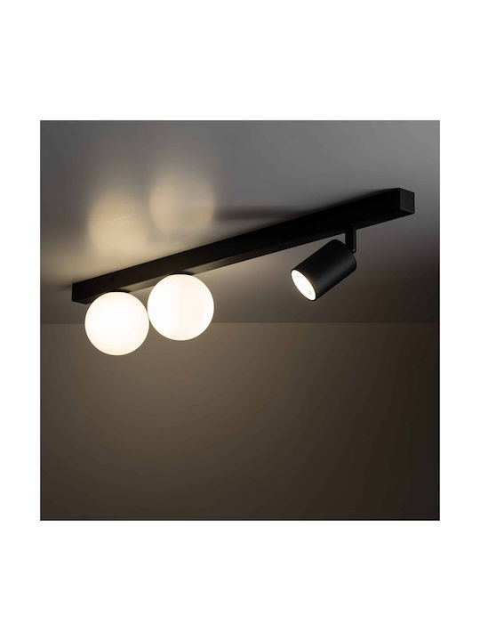 TK Lighting Μονό Σποτ με Ντουί GU10 σε Μαύρο Χρώμα