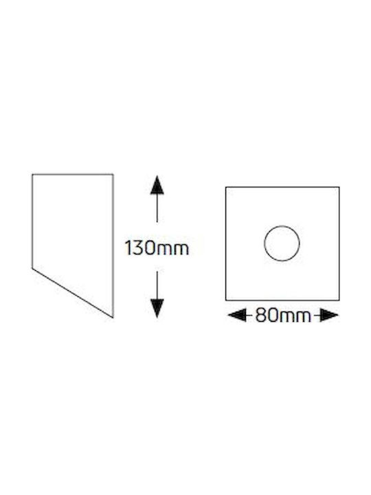 Geyer Einzel Spot mit Fassung GU10 in Weiß Farbe