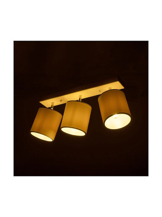 GloboStar Triple Spot with Socket E27 in Beige Color