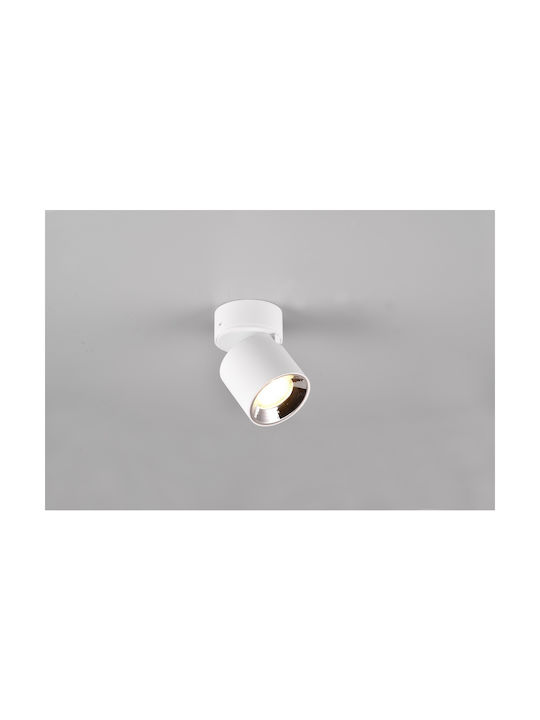 Trio Lighting Single Spot with Socket GU10 in White Color