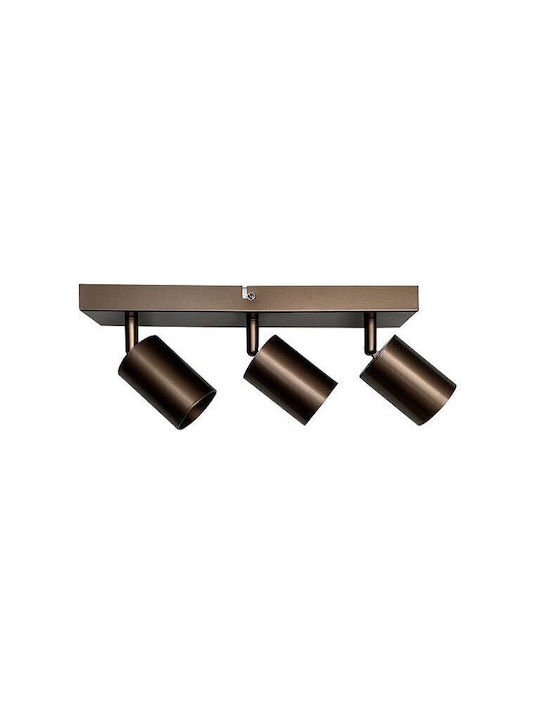 Fos me Spot with 4 Lights and with Socket GU10 in Bronze Color