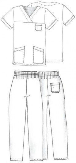 Anta Uniforms 130Κ Unisex Turquoise Pants & Blouse Set