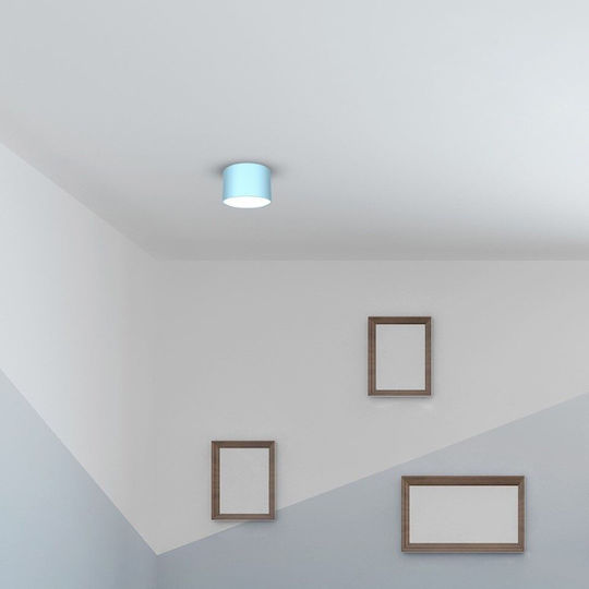 Eko Light Dixie Μονό Σποτ με Ντουί GX53 σε Μπλε Χρώμα