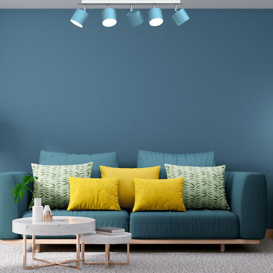 Eko Light Dixie Spot with 5 Lights and with Socket GX53 in Turquoise Color