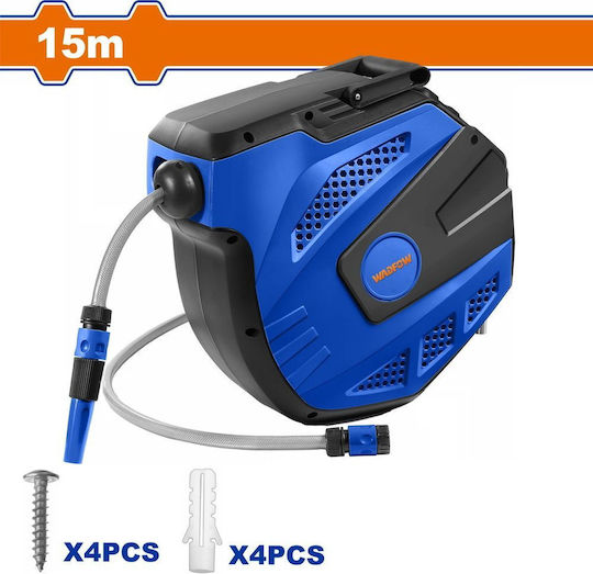 Wadfow Automatic Watering Wind Wall Mounted with Hose 15m