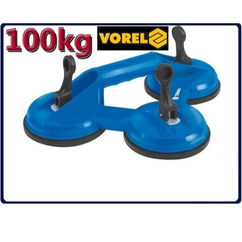Vorel Plastic Triple Work Suction Cup 115mm with Max Lifting Weight 100kg