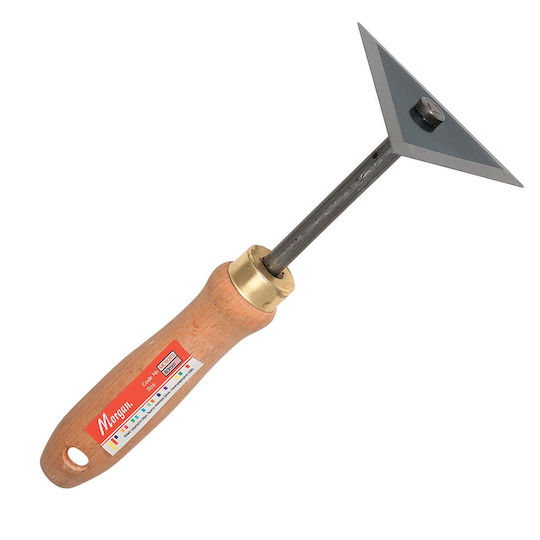 Morgan Triangular Scraper Tool with Handle 80mm