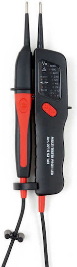 Wurth Voltage Tester PRO II LED AC/DC CAT IV with Measurement Range 6 - 1400V
