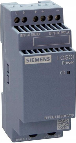 Siemens DIN Rail Power Supply 1.3A/24V