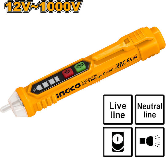 Ingco Voltage Tester VD100026 AC 12 - 1000V