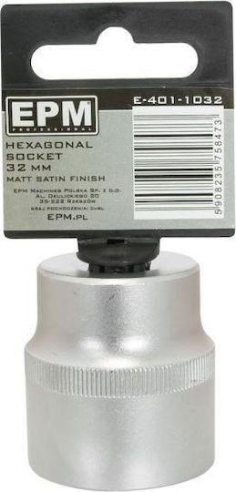 EPM Nuss Sechskant mit Vierkant-Antrieb 1/2" Durchmesser 12mm 1Stück