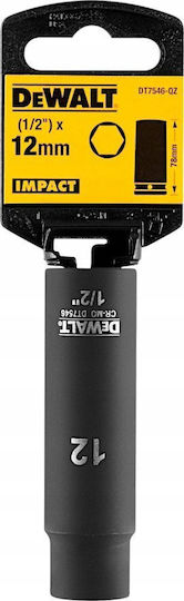 DEWALT Καρυδάκι Εξάγωνο με Καρέ Υποδοχής 1/2" Διάμετρος 12mm