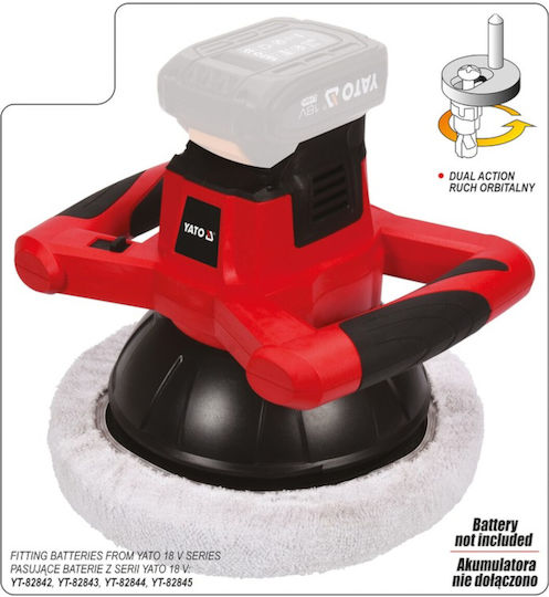 Yato Dual Action Αλοιφαδόρος 18V Solo με Ταχύτητα 2500rpm