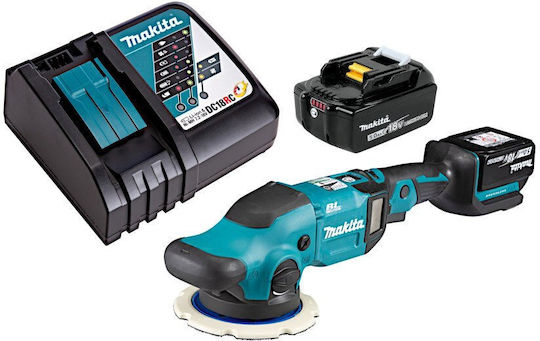 Makita DPO600RTE Rotary Polisher 18V 2x5Ah with Speed Control
