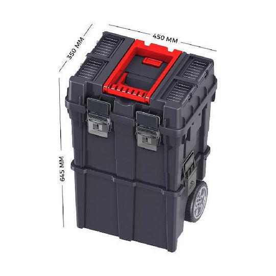 Qbrick Wheeled Metallic Tool Carrier with Toolbox