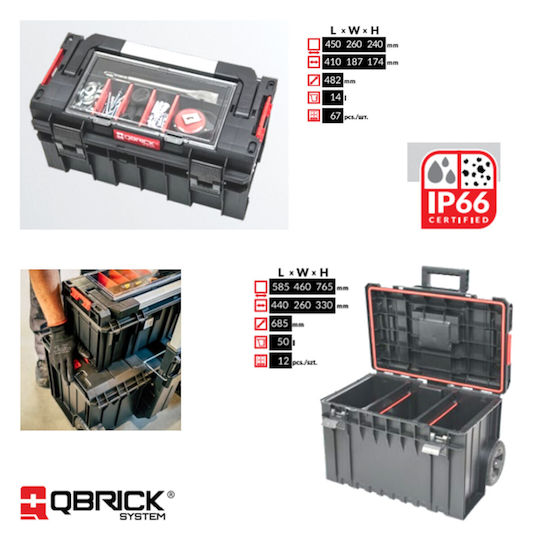 Qbrick Rollbar Kunststoff Werkzeugkiste