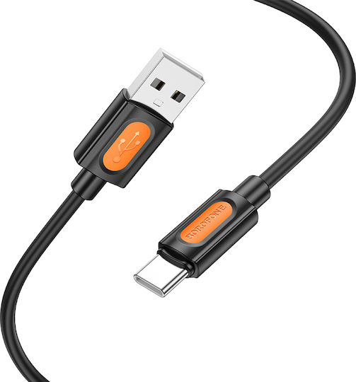Borofone USB 2.0 Cable USB-C male - USB-A PD Μαύρο 1m 2363