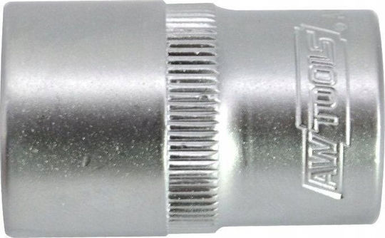 Awtools Socket 6-Point 1/2" 17mm Black Line