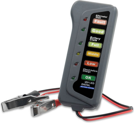 Rolinger CDB0018A Digital Test de baterie cu cleme de crocodil 12V