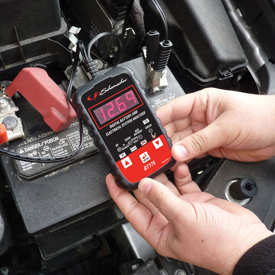 Schumacher 60150 Digital Battery Tester with Crocodile Clips