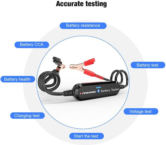 6v 12v Bluetooth Ios Android Αναλογικό Battery Tester