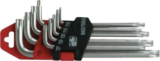 Maco Σετ 9 Κλειδιά Torx σε Σχήμα L 10-50mm