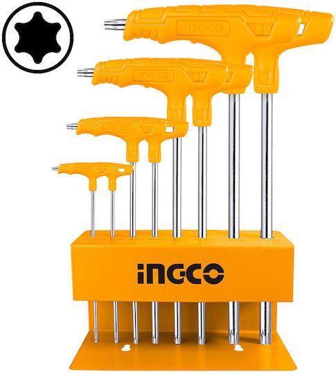 Ingco T-Shaped Set 8 Torx Wrenches 8pcs