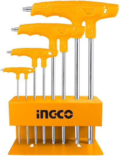 Ingco T-Shaped Set 8 Torx Wrenches 8pcs