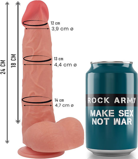 Rock Army Dildo realist Cu ventuză 24cm