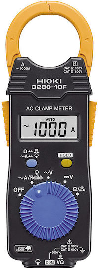 Hioki Αμπεροτσιμπίδα Ψηφιακή 1000A AC 3280-10F με Ακροδέκτες