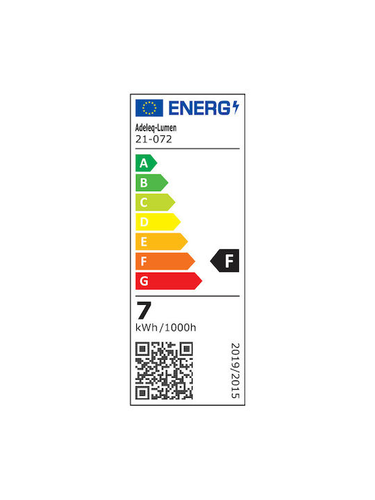 Lustră LED cu Spoturi Dim.+Siguranță IP44 7W CCT Albă