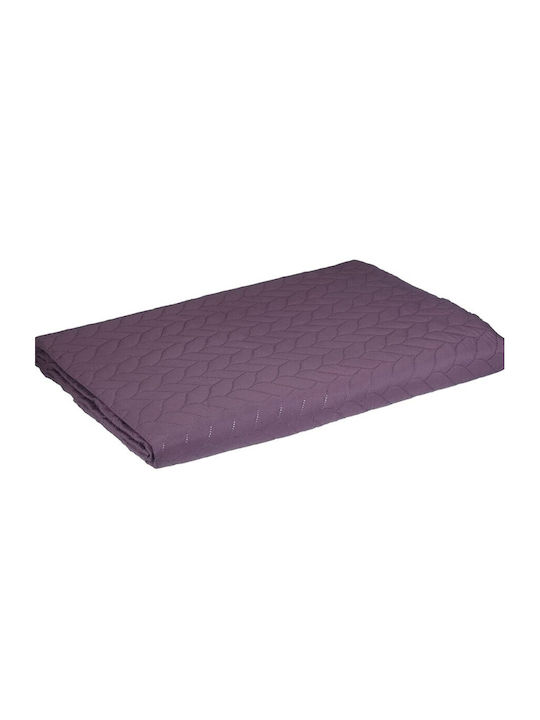 Tac Σετ Κουβερλί King Size από Πολυεστέρα Purple 250x260cm