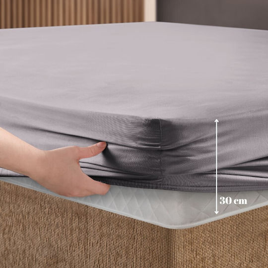 First Choice Σετ Υπέρδιπλο 3τμχ 160x200εκ. με Λάστιχο Lavender