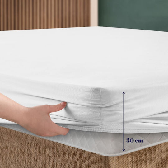 First Choice Σετ Υπέρδιπλο 3τμχ 160x200εκ. με Λάστιχο White