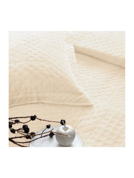 Tac Elektrische Gitarren Tagesdecke Übergröße aus Polyester Cream 230x250cm 3Stück