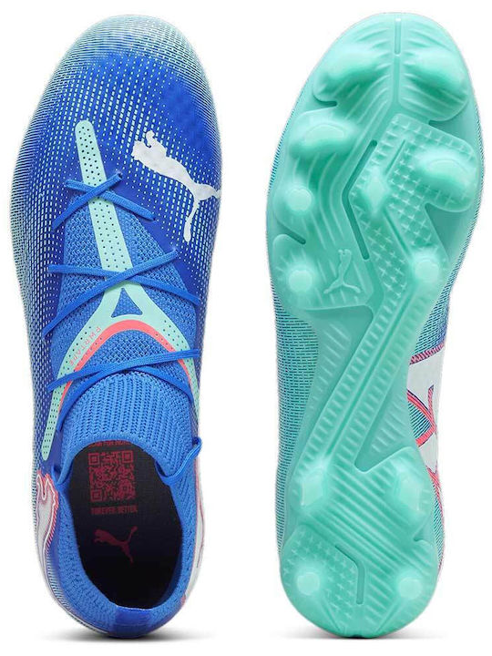 PUMA Future 7 Pro Ποδοσφαιρικά Παπούτσια με Τάπες FG/AG Μπλε
