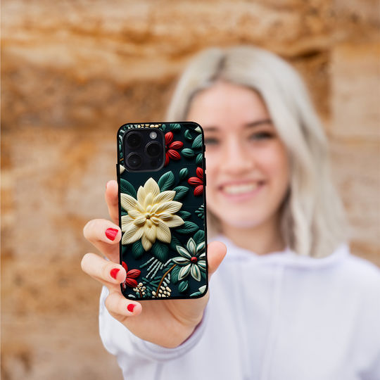 Калъф Sonique 3D Flower Series за Oppo Reno12 Pro 5G Зелен