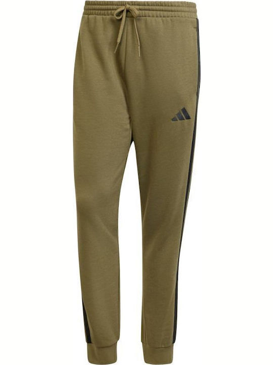 3-stripes Παντελόνι Φόρμας με Λάστιχο Πράσινο