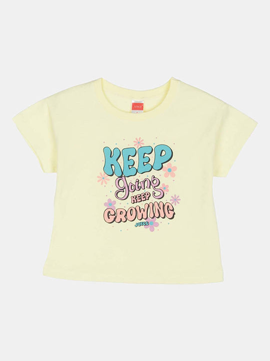 Joyce Kids Clothing Set with Leggings Yellow-Vermilion 2 Pieces