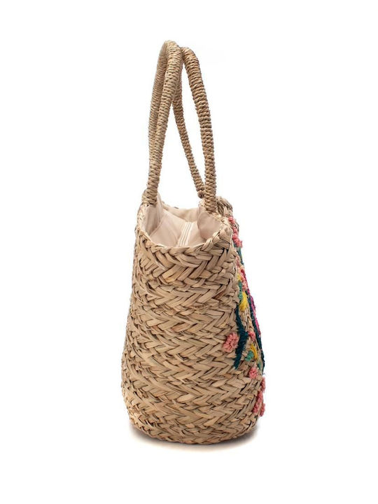 Straw Women's Bag Backpack Beige
